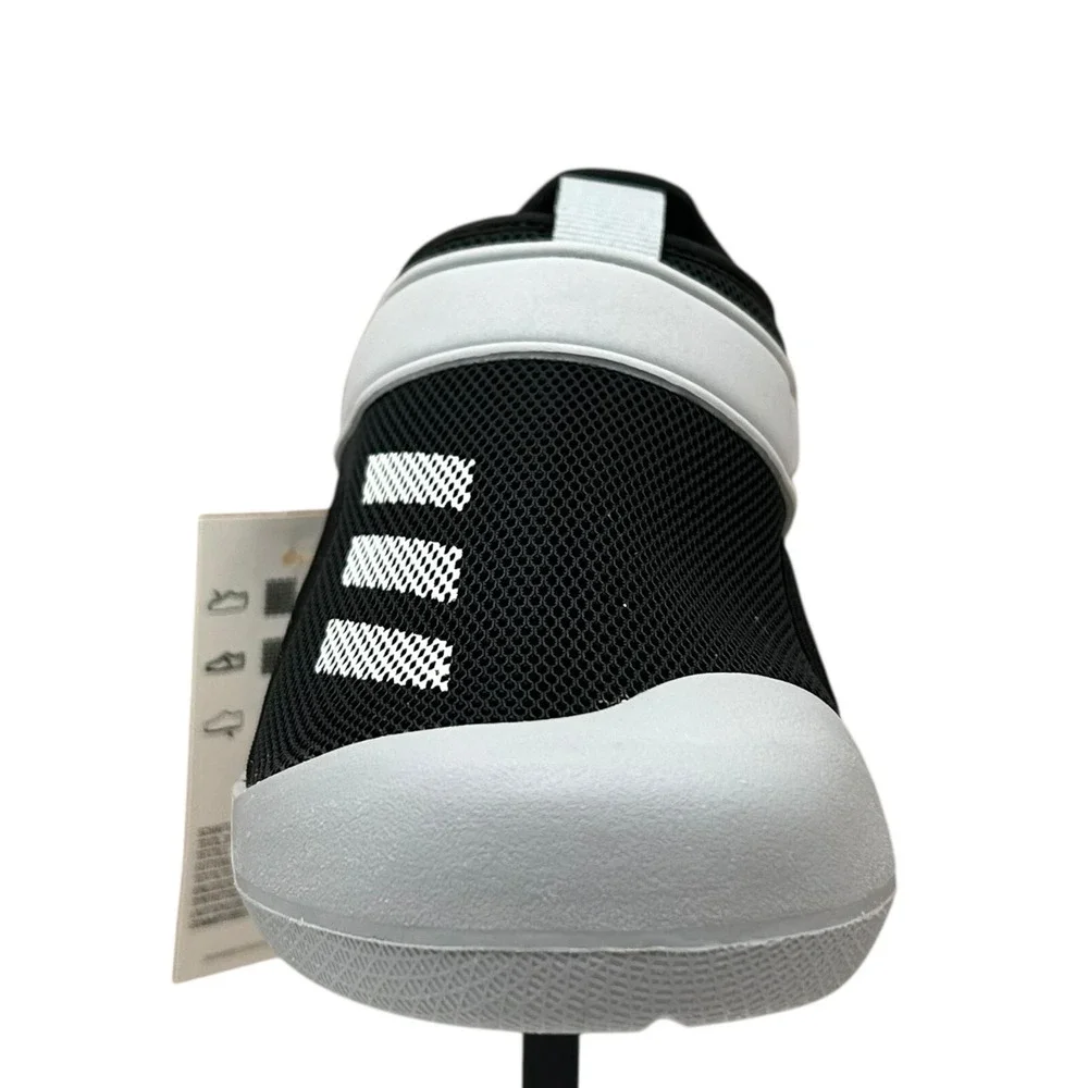 Adidas‎ Youth Boys Sporty Sandal Sz 2 Black-Gray Slip-on Closed Toe Water Shoes